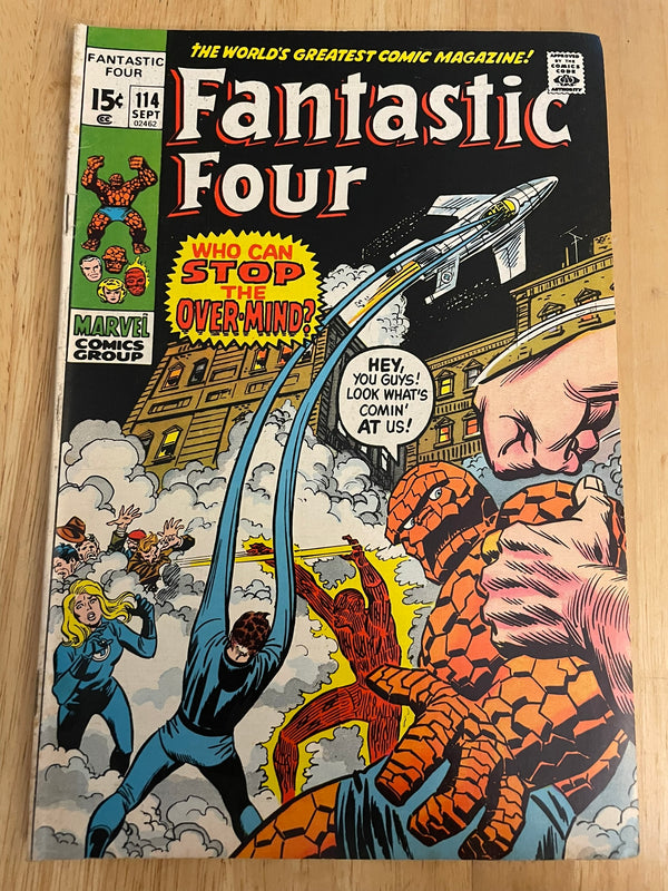 Fantastic Four #114 Stan Lee Buscema 1st Full App Overmind 1971 Marvel Comics