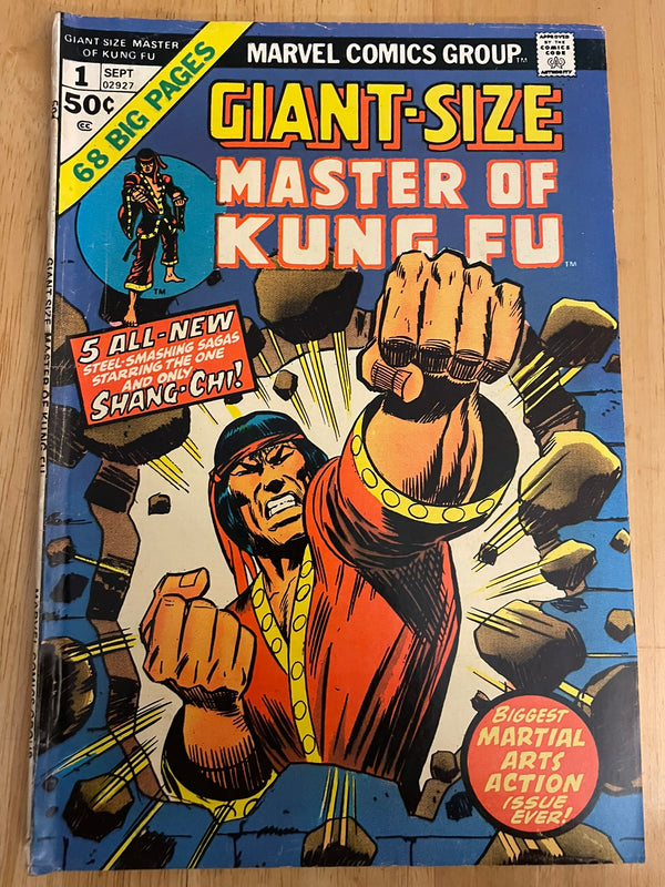 Giant Size MASTER of KUNG-FU #1 FN (Marvel 1974) 5 All-New Shang-Chi stories!