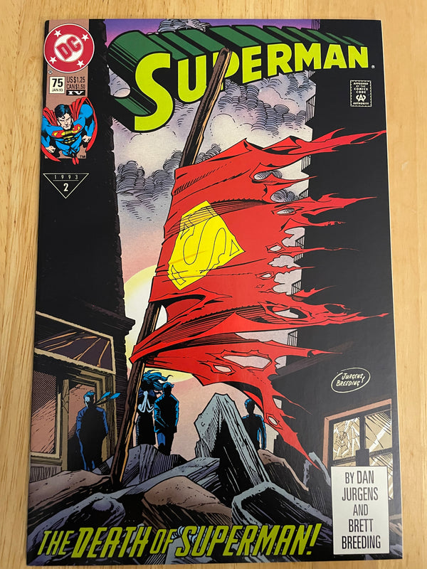 Superman V.2 # 75 Direct Unbagged Edition - Death of Superman