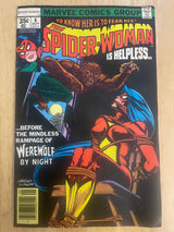 Spider-Woman #6 Vintage Marvel Comic Book Key Issue Werewolf By Night Crossover