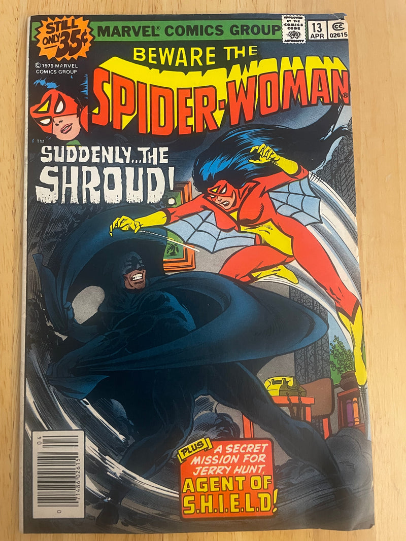 Spider-Woman #13 Newsstand Variant ~ FINE - VERY FINE VF ~ 1979 Marvel Comics