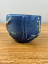Roseville Pottery Foxglove Blue Small Jardiniere With Handles 659-3