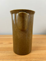 Bennington Potters VT 7.5" Tall Trigger Handle Mottled Brown Pitcher Coffee Pot