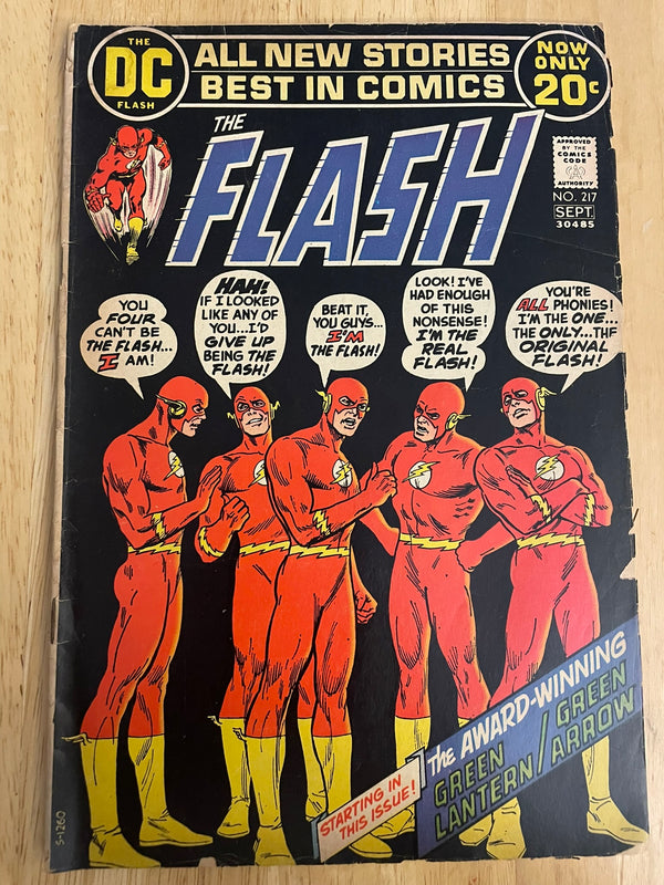 FLASH #217 (DC,1972) NEAL ADAMS COVER