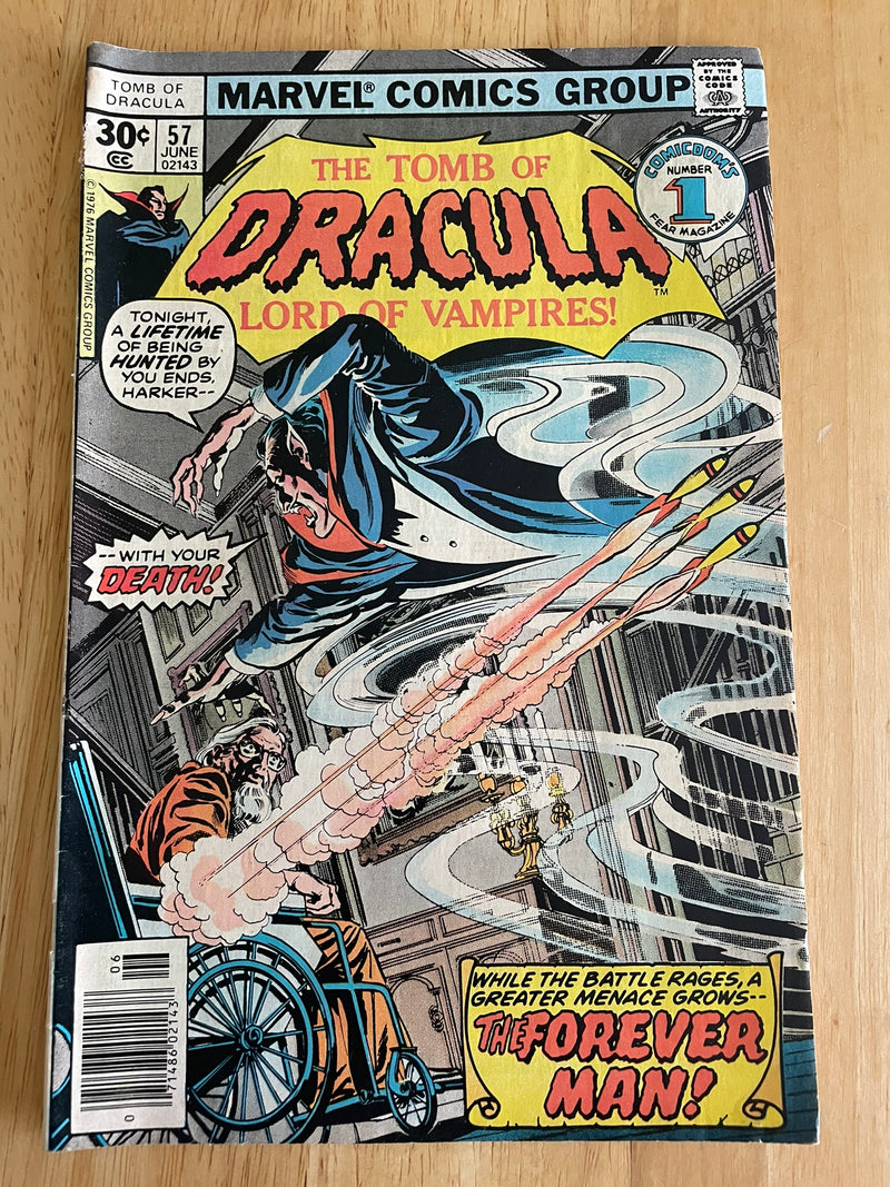 TOMB OF DRACULA #57 FOREVER MAN 1ST APPEARANCE 1977