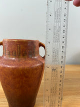 Roseville Art Pottery Windsor Arts And Crafts Rust Colored Vase 546-6