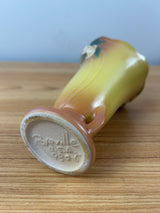 Roseville Pottery Mid Century Art Pottery Mock Orange Yellow Vase 980-6