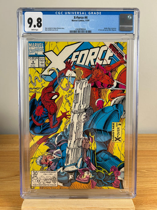 X-Force #4 - CGC 9.8 - NM/M - Liefeld - Spider-Man, Cable, X-Men!!