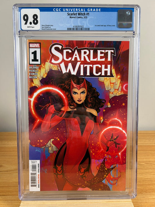 Scarlet Witch #1 ~ CGC 9.8 ~ 1st App DARCY LEWIS In Comic ~ 2023 ~