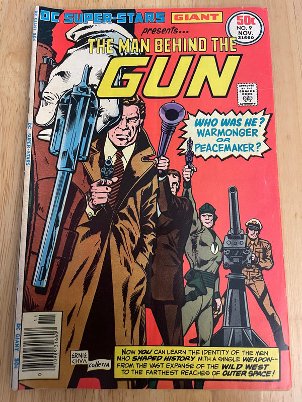 The Man Behind The Gun 1976 #9 DC Super Stars Giant Comic Book