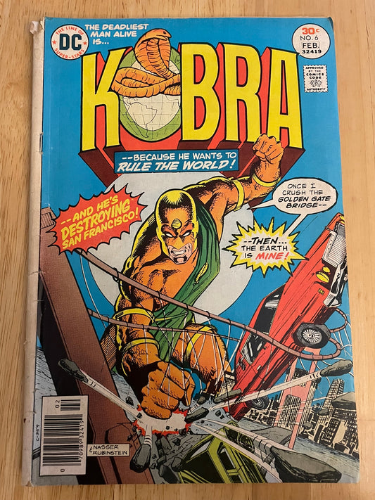 KOBRA #6 NEWSSTAND DC COMIC BOOK