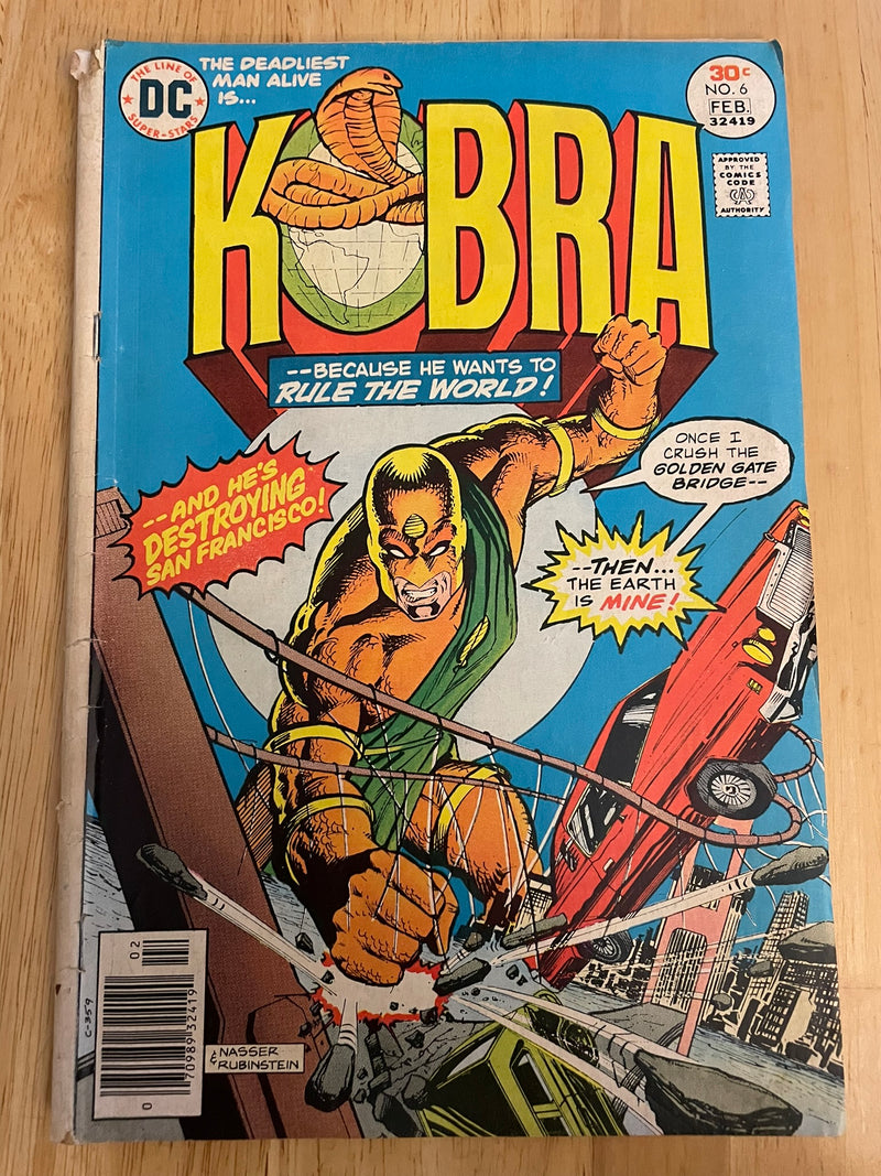 KOBRA #6 NEWSSTAND DC COMIC BOOK