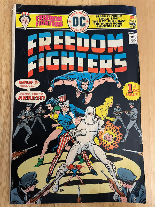 Freedom Fighters 1 Bronze Age 1976 1st Appearance of the Silver Ghost