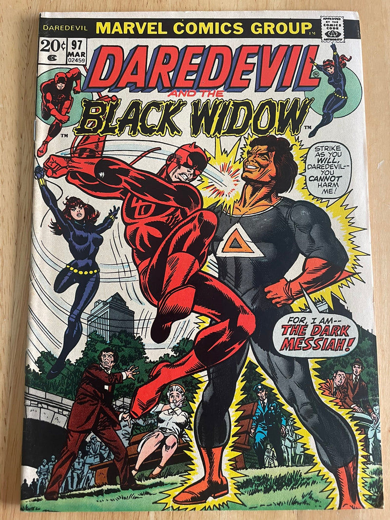 Marvel Daredevil and the Black Widow #97 1973-1st Appearance Dark Messiah (Key)