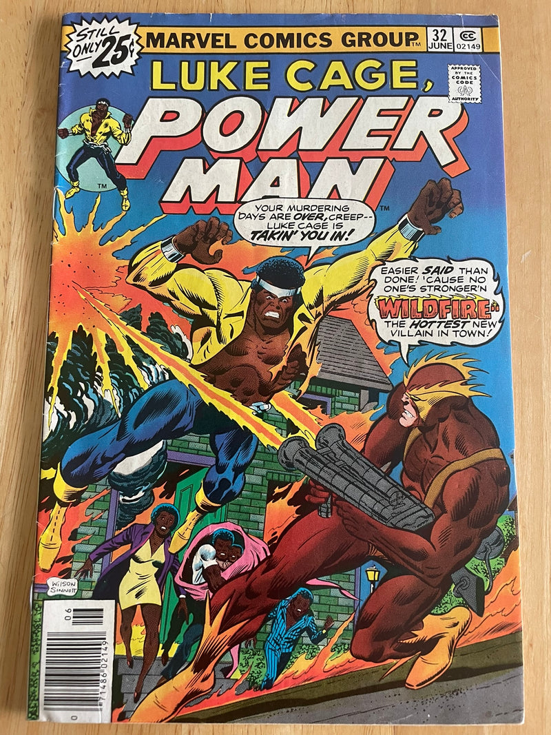 Power Man # 32 The Fire This Time Marvel Comics Mar-76