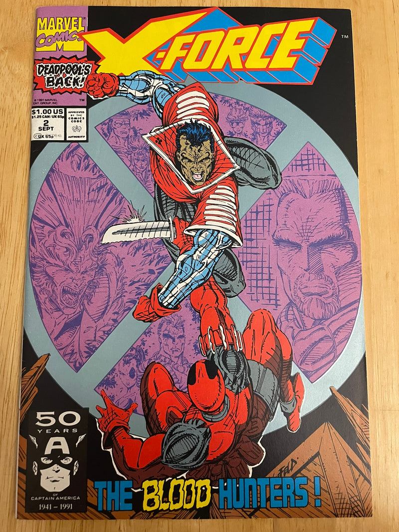 X-Force #2 (Marvel Comics September 1991) 2nd Deadpool Appearance