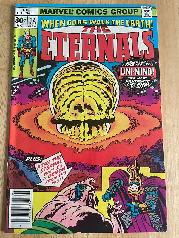 The Eternals #12 1st Appearance of Uni-Mind Jack Kirby 1977 Marvel Comics