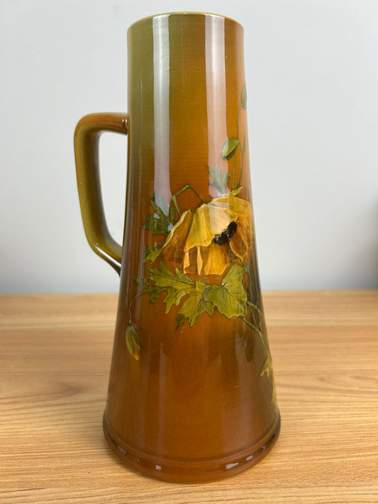 Rookwood Art Pottery 1889 Pitcher Shape 564 D Anna Valentien Florals Standard Glaze