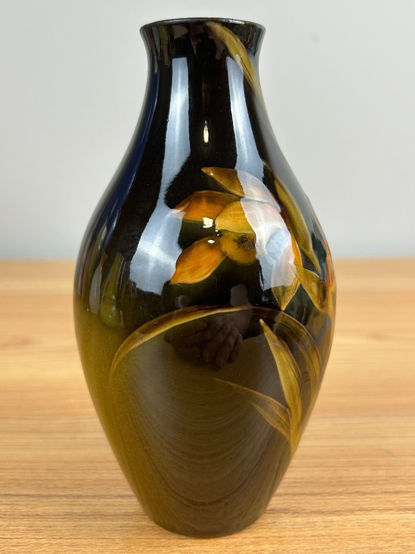 1893 Rookwood Pottery Vase #741-C Standard Glaze Daffodil Vase Sallie Toohey