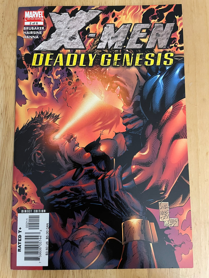 X-MEN: DEADLY GENESIS 2 ED BRUBAKER STORY MARC SILVESTRI COVER MARVEL 2006