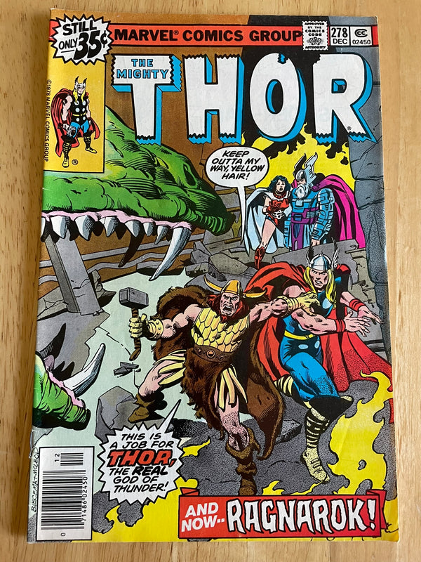 The Mighty Thor #278 (Marvel Comics December 1978) John Buscema Cover Art