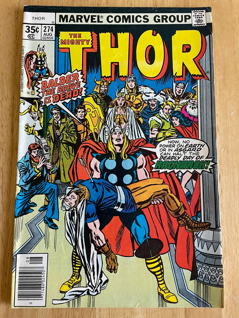 THE MIGHTY THOR #274 (1978) MARVEL COMICS 1ST APPEARANCE FRIGGA! HUGIN & MUNIN