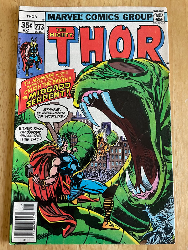 THE MIGHTY THOR # 273 Marvel Comics 1st Appearance of Red Norvell 1978