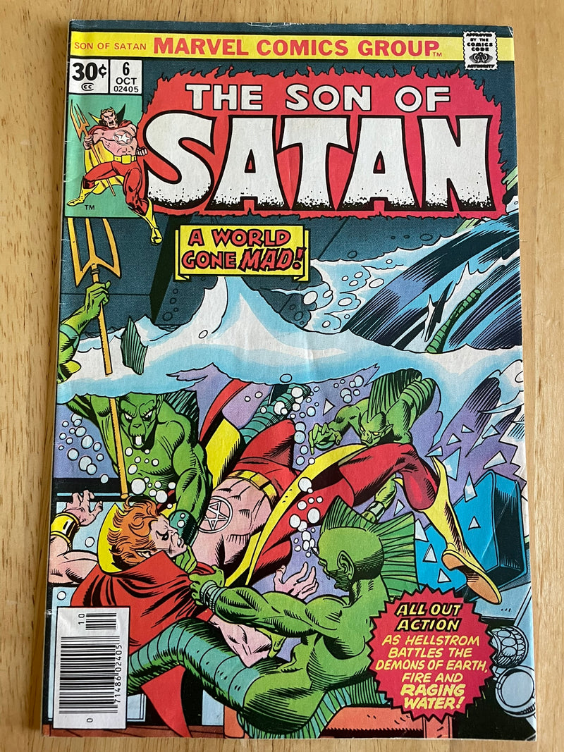 Son of Satan 6 Fine 1976 Gil Kane Cover Marvel Comics Horror Bronze Age