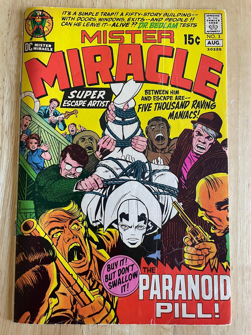 MISTER MIRACLE #3 DC COMIC 1971 JACK KIRBY VERY GOOD CONDITION