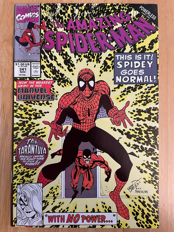 Amazing Spider-Man #341 Comic Book 1990 NM- Erik Larsen Marvel Comics