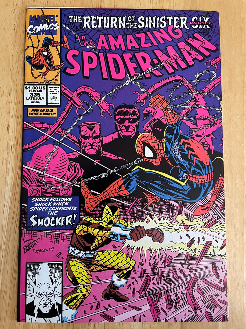 Amazing Spider-Man #335 Comic Book 1990 Erik Larsen Marvel Comics