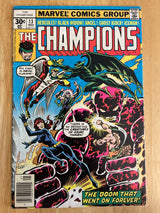 The Champions #13 Marvel Comics 1977 Ghost Rider / Black Widow / The Stranger