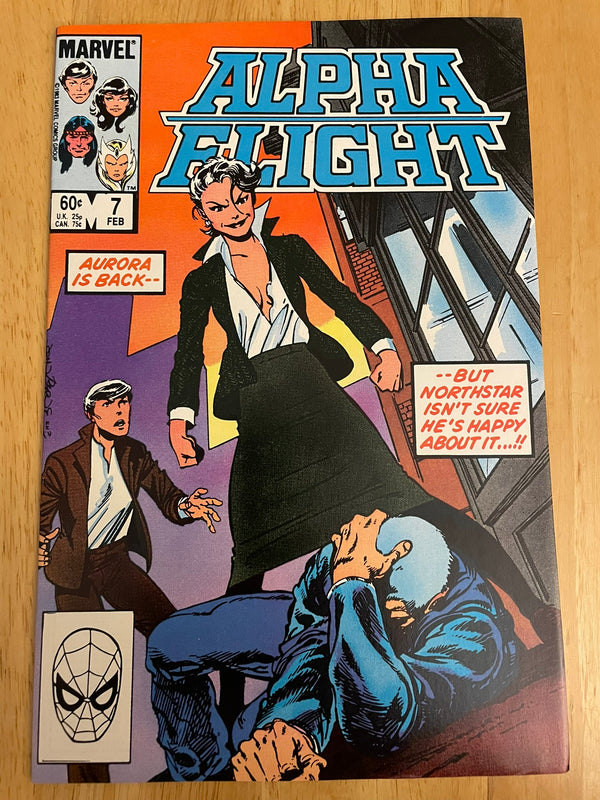 Alpha Flight #7 (1984) Key Comic, 1st Appearance of Delphine Courtney