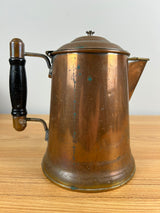 Rochester Stamping Co. Great Patina Antique Copper 4 Pint Coffee Pitcher