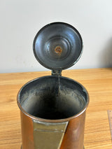 Rochester Stamping Co. Great Patina Antique Copper 4 Pint Coffee Pitcher