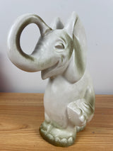 Vintage ROYAL HAEGER POTTERY ELEPHANT W/ACCENTS PLANTER 9" Tall