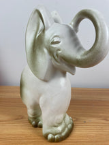 Vintage ROYAL HAEGER POTTERY ELEPHANT W/ACCENTS PLANTER 9" Tall