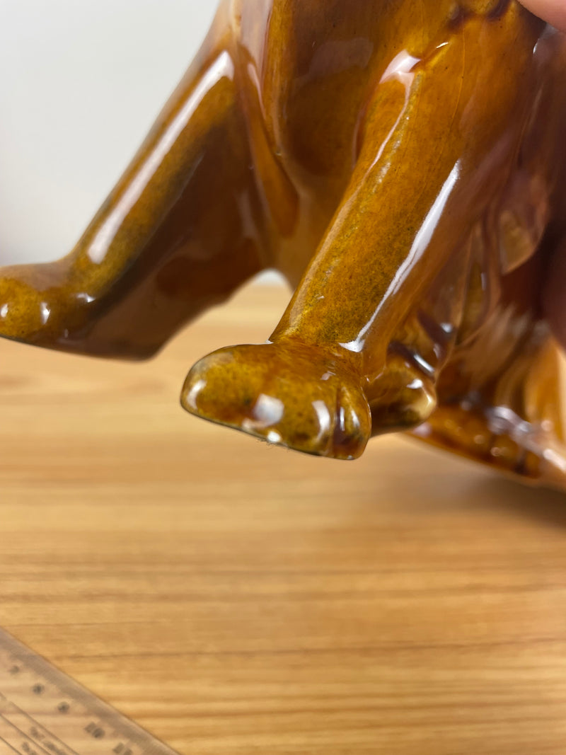 RARE Vintage STUNNING 1940s-1950s Royal Haeger Sitting Collie Dog Figure Glazed