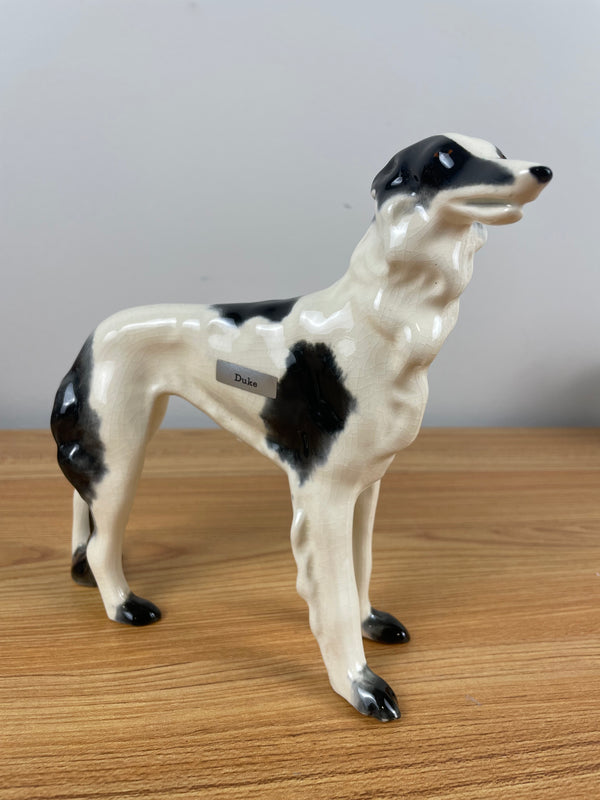 Robert Simmons Dog Borzoi California Pottery Wolfhound DUKE 1950's 60's Glossy