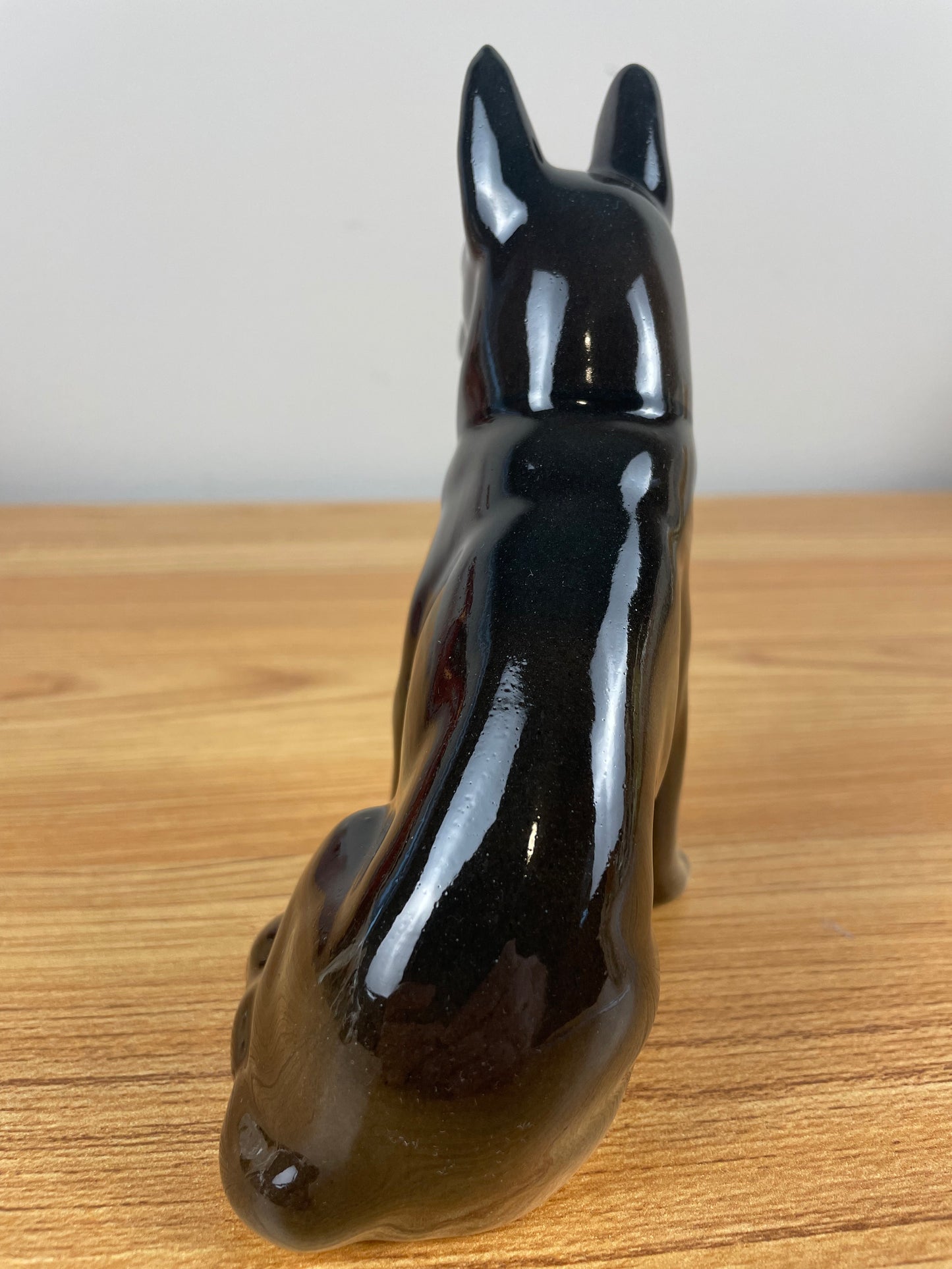 Robert Simmons Vintage Art Pottery German Shepherd Vigilance Dog Figurine