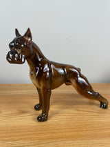 Vintage Robert Simmons Boxer Dog Figurine Baron 148 Brown 8"