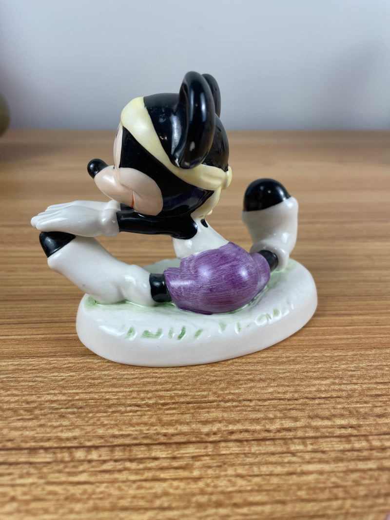 Goebel W Germany Ceramic Disney Minnie Mouse Exercise 3” 1984 Signed & Dated