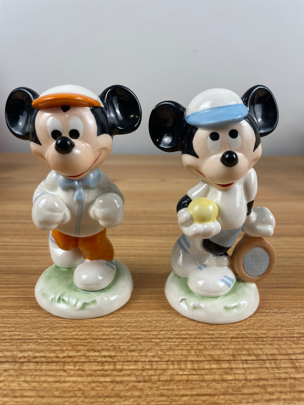 GOEBEL Walt DISNEY Productions Tennis & JOGGING-RUNNING MICKEY MOUSE Figurine