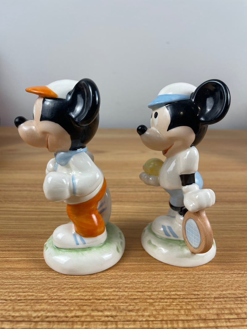 GOEBEL Walt DISNEY Productions Tennis & JOGGING-RUNNING MICKEY MOUSE Figurine