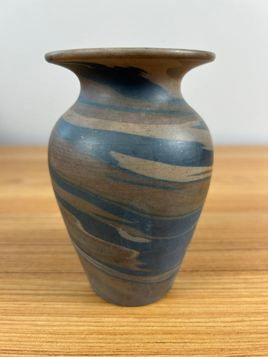 Niloak Mission Swirl 1910-24 Vintage Art Pottery Flared Rim 5" Vase