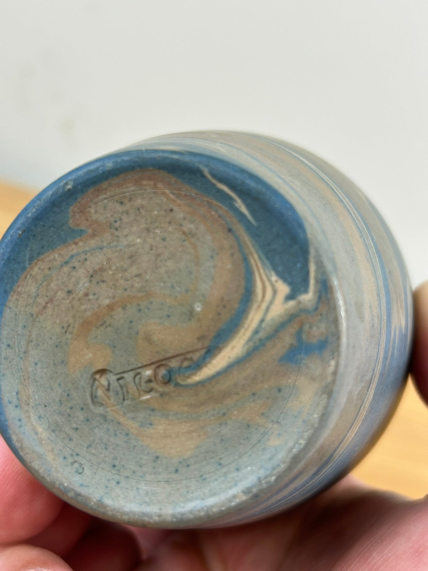Niloak Mission Swirl 1910-24 Vintage Art Pottery Flared Rim 5" Vase