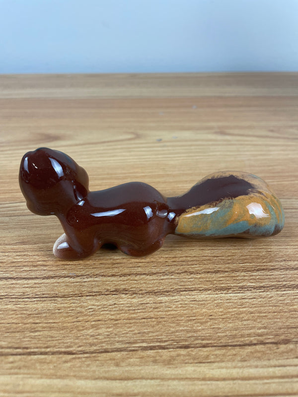 Vintage Robert Simmons Whiskey Squirrel Figurine California Pottery