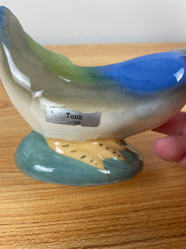 TONK Robert Simmons ceramics vtg calif pottery duck figurine Los Angeles bird