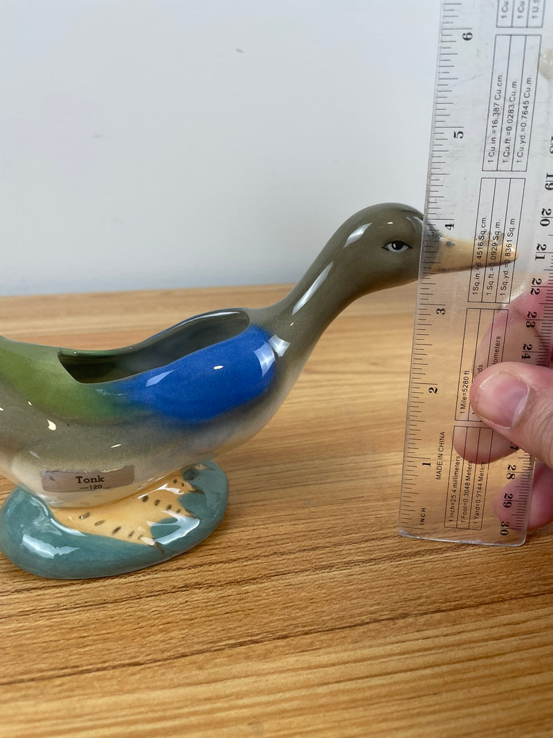 TONK Robert Simmons ceramics vtg calif pottery duck figurine Los Angeles bird