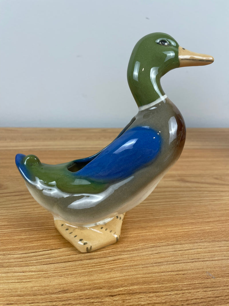 Robert Simmons ceramics vtg calif pottery duck figurine Los Angeles bird